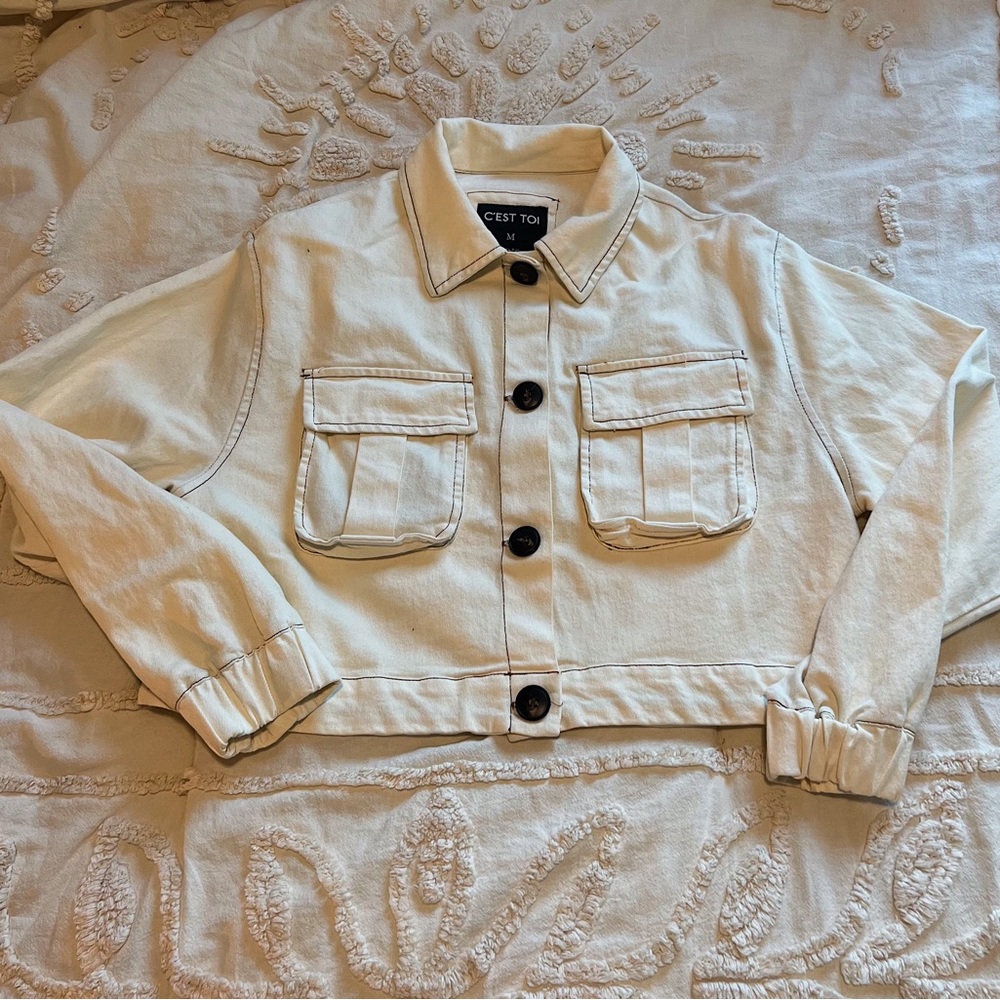 Fall cream colored jacket